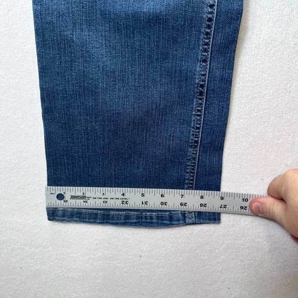 Maurices Mid Rise Straight Leg Jeans Womens 14W Plus Blue Denim Stretch 2529 - Picture 7 of 10